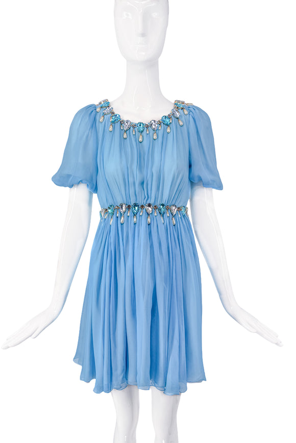 Dolce&Gabbana Baby Blue Babydoll Dress