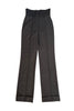 Dolce & Gabbana Black Super High Waisted Slim Cut Pants Fall 2003
