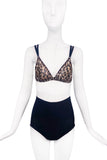 Dolce & Gabbana Chiffon Leopard Print Bra Top
