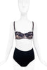 Dolce & Gabbana Snakeskin and Black Lace Bra