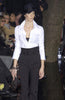 Dolce & Gabbana Black Super High Waisted Slim Cut Pants Fall 2003