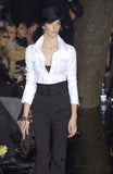 Dolce & Gabbana Black Super High Waisted Slim Cut Pants Fall 2003