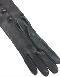 Dolce & Gabbana Black Eel Leather Long Gloves