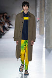 Dries Van Noten Yellow and Green "Vernon Panton" Silk Pajama Trousers SS2019