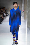 Dries Van Noten Teal and Navy Blue Ombré "Vernon Panton" Pattern T-Shirt SS2019