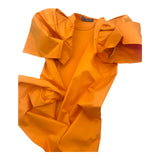 Dsquared2 Orange T-Shirt with Exaggerated Pouf Sleeves SS2017