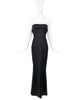 Dsquared2 Black Bustier Hour Glass Corset Gown