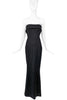 Dsquared2 Black Bustier Hour Glass Corset Gown