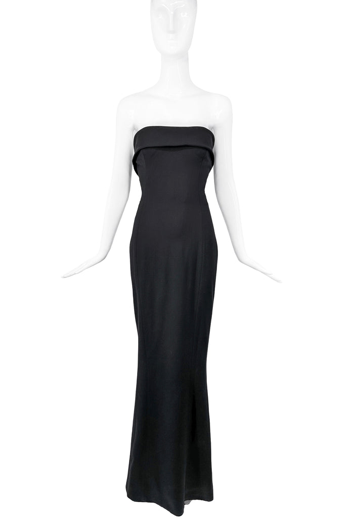 Dsquared2 Black Bustier Hour Glass Corset Gown