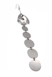 Maison Margiela by John Galliano Extra Long Silver Chrome Runway Earring Fall 2017