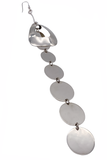 Maison Margiela by John Galliano Extra Long Silver Chrome Runway Earring Fall 2017