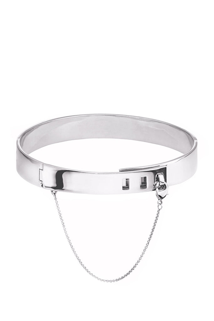 Eddie Borgo Silver Safety Chain Choker Necklace