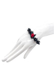 Eddie Borgo "Mapplethorpe" Red Rose with Jet Black Pavé Crystal Bracelet