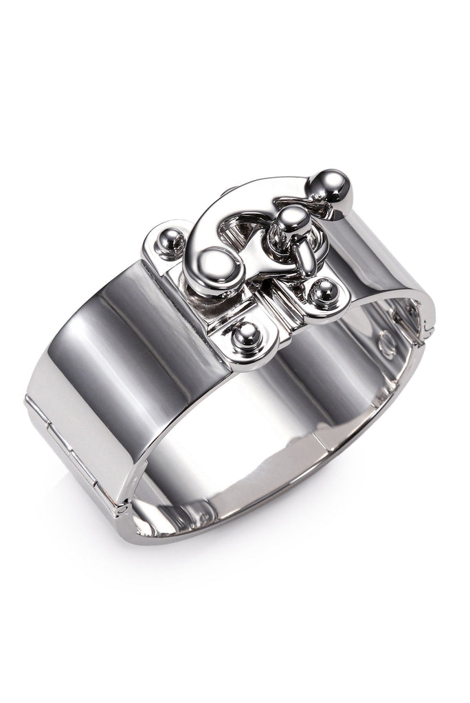 Eddie Borgo Silver Hook and Latch Cuff Bracelet