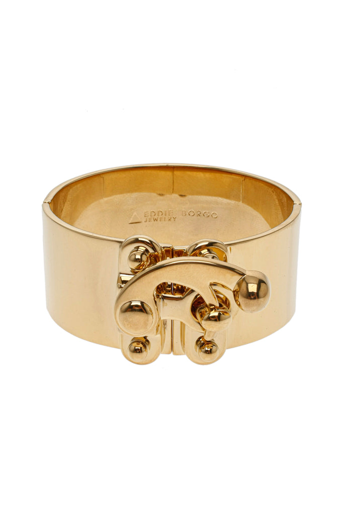Eddie Borgo Gold Hook and Latch Cuff Bracelet