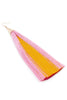 Eddie Borgo Pink and Marigold Yellow Long Fringe Earrings
