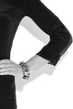 Eddie Borgo Gold & Gunmetal Silver Cut-Out Pyramid Smile Cuff Bracelet Pair