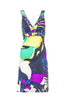 Emilio Pucci Abstract Palm Leaf Tropical Print Dress