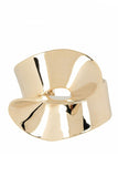 Etro Gold Elsa Peretti Style Sculptural Swirl Bracelet Cuff Bracelet