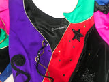 Louis Féraud Multi Color Patchwork Dress with Star Beading