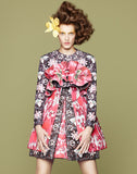 M&S Smallberg Huge Ivory Silk Hibiscus Flower, Yellow & Lime Orchid Flowers by Flower Couturier MS Schmalberg