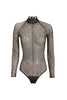 Fleur Du Mal Leopard Print Sheer Bodysuit