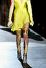 Roberto Cavalli Green Ruched Bias Cut Dress