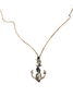 Vintage Silver Bronze Roped Anker Jean Paul Gaultier Style Charm Sailor Necklace