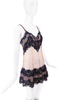 Jean Paul Gaultier x LaPerla Nude Black Lace Mini Dress Spring 2012