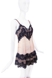 Jean Paul Gaultier x LaPerla Nude Black Lace Mini Dress Spring 2012