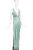 Ghost Sea Foam Green Turquoise Satin Silk Bias Cut Slip Dress Gown Galliano Style