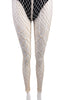 Gigi K. Designer Ivory Crochet Fishnet Thigh Highs & Legging Tights
