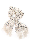 Givenchy Floral Print Jacquard Logo Scarf