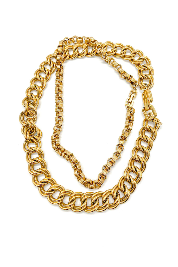 Givenchy Gold Chain Necklace Set