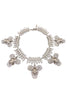 Givenchy Silver Crystal Spike Orchid Necklace