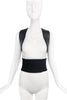 Givenchy Black Corset Halter Vest Harness Leather Shoulder Strap Knit Top