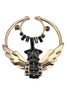 Givenchy Gold Black Crystal Star Nose Ring Piercing Fall 2012 Runway