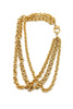 Givenchy Gold Triple Multi Chain Type Necklace