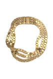 Givenchy Gold Triple Hexagon Tank Chain Choker Necklace