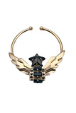 Givenchy Gold Black Crystal Star Nose Ring Piercing Fall 2012 Runway