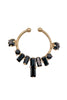 Givenchy Gold Black Crystal Small Nose Ring Piercing Fall 2012 Runway