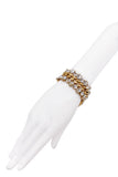 Vintage Gold Chain with Crystal Trim Bracelet