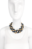 Replica Italy Gold Ebony Large Heavy Chain Couture Necklace Choker