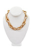 Gold Metal Chain Link Bar Closure Heavy Vince Camuto Necklace