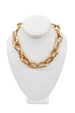 Gold Metal Chain Link Bar Closure Heavy Vince Camuto Necklace