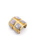 Vintage "Hera" Cuff Bracelet with Lavender Square Faceted Stones