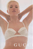 Gucci by Tom Ford Black Satin Quilted Cut Out Bra Runway Spring Summer 2001