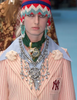 Gucci Crystal Silver Oversized Hanging Necklace Runway Fall 2018