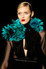 Gucci Emerald Green Halter Top with Fabric Flower and Bow Detail FW2011