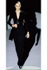 Gucci by Tom Ford Black Jersey Low Cut Wrap Top Fall 1996